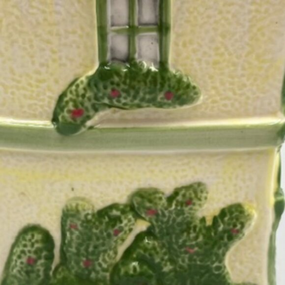 Vintage Post Office Victorian Style Ceramic Cookie Jar Hand painted - Picture 5 of 12